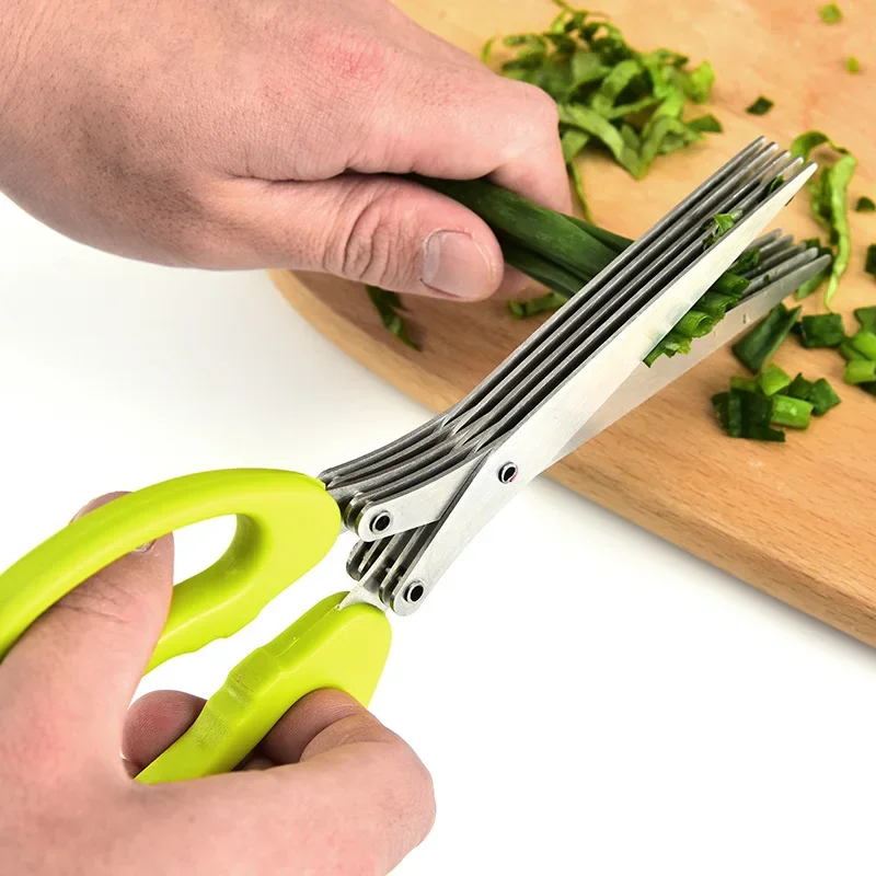 Kitchen Gadgets Pakistan - Muti-Layers Kitchen Scissors Stainless Steel Vegetable