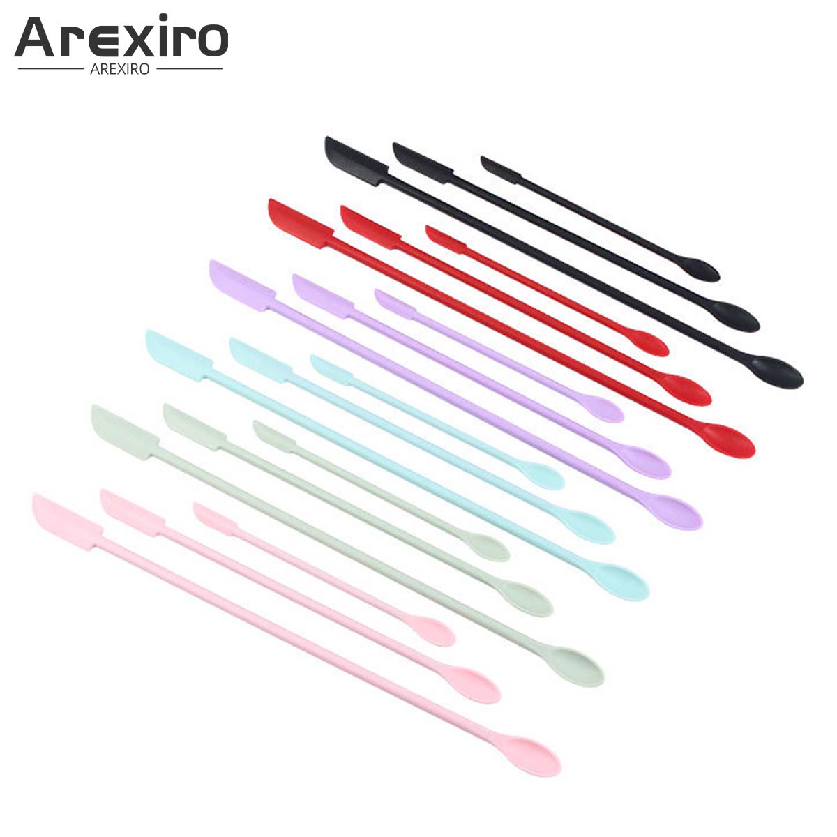 Silicone Spatula Set - 3Pcs Double End Silicone Makeup Spatula