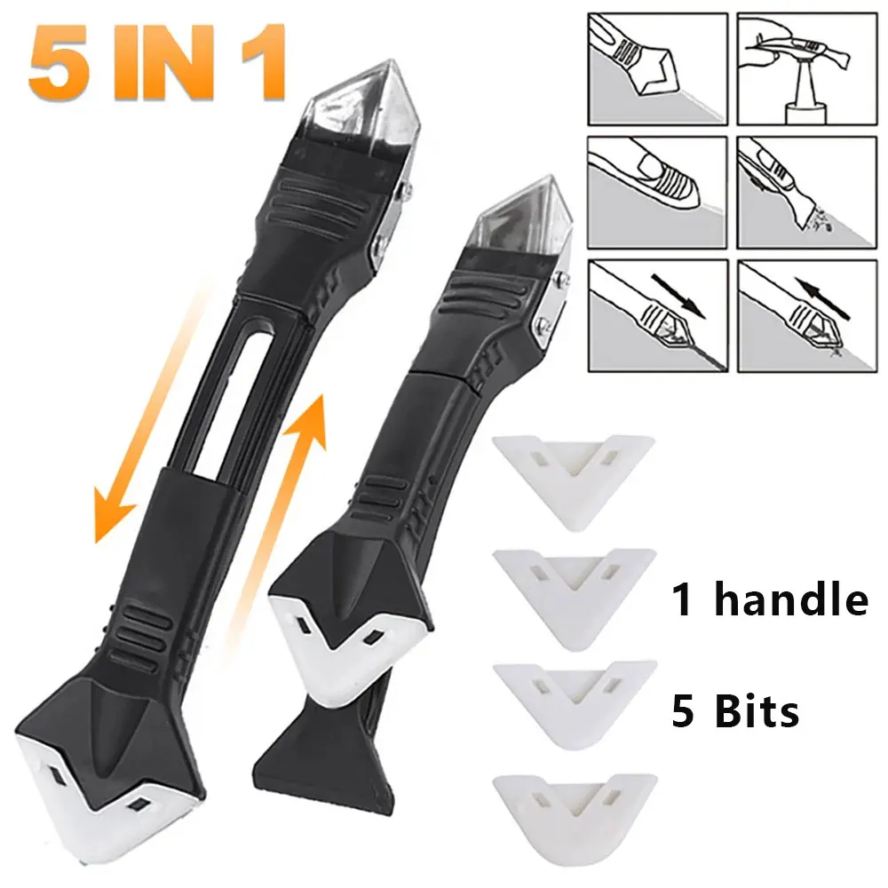 Silicone Spatula Set - 5-in-1 Metal Head Glue Tool Kit