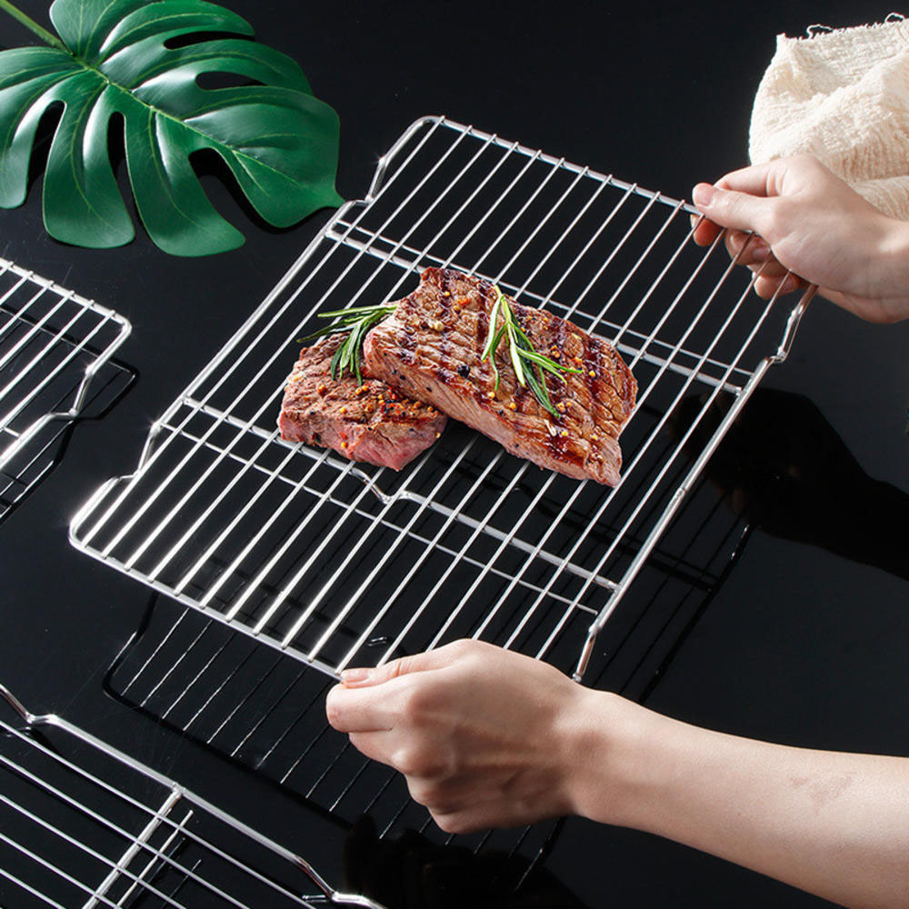 Kitchen Gadgets Pakistan - Stainless Steel Barbecue Mesh Mat Reusable