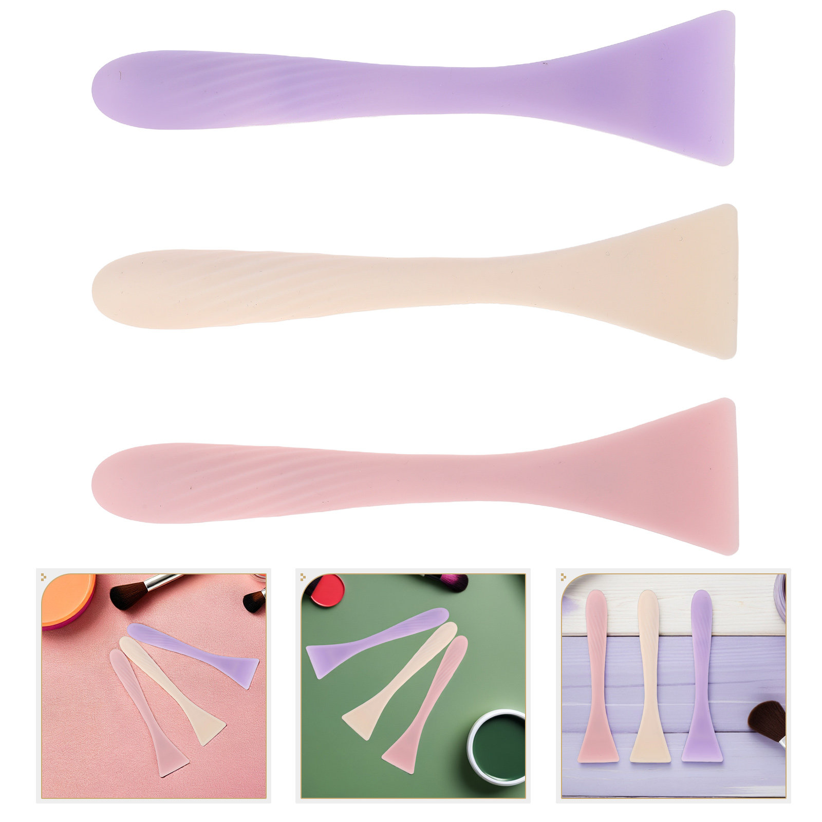 Silicone Spatula Set - 3Pcs Silicone Face Mask Brush Set