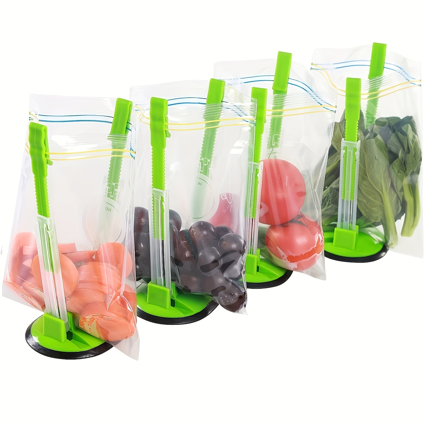 Zipper Bag Holder Plastic Adju - Kitchen Gadgets Rack Storage ulasan dan harga
