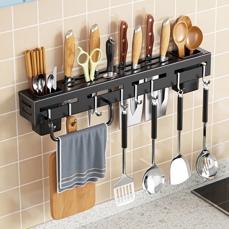 Wall Mount Kitchen Organizer K - Kitchen Gadgets Rack Storage ulasan dan harga