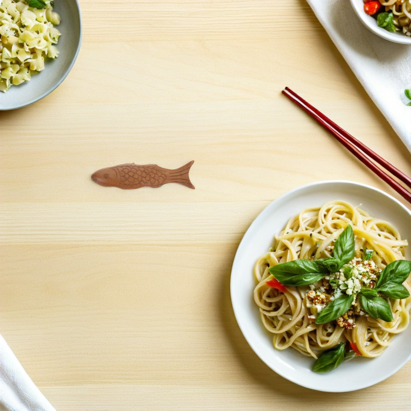 4Pcs Japanese Style Fish-Shape - Kitchen Utensil Holder ulasan dan harga