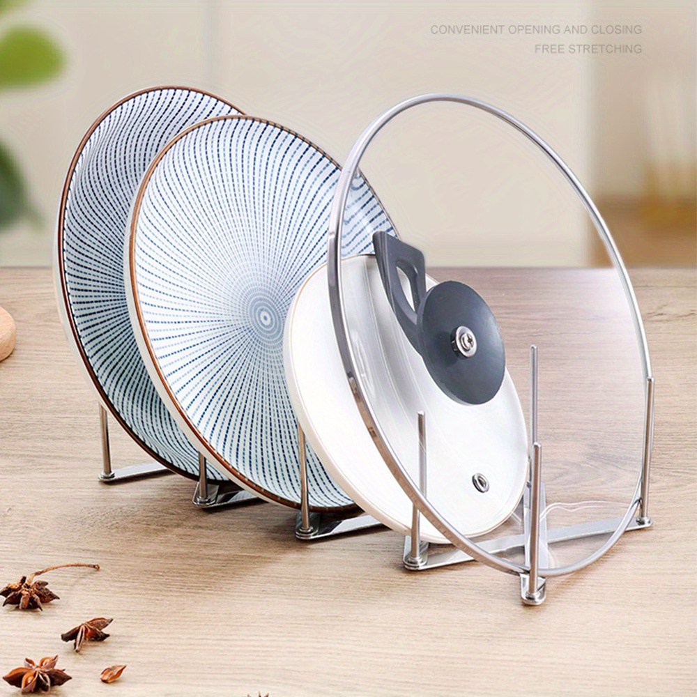 Pot Lid Rack Pan Lid Organizer - Kitchen Gadgets Rack Storage ulasan dan harga