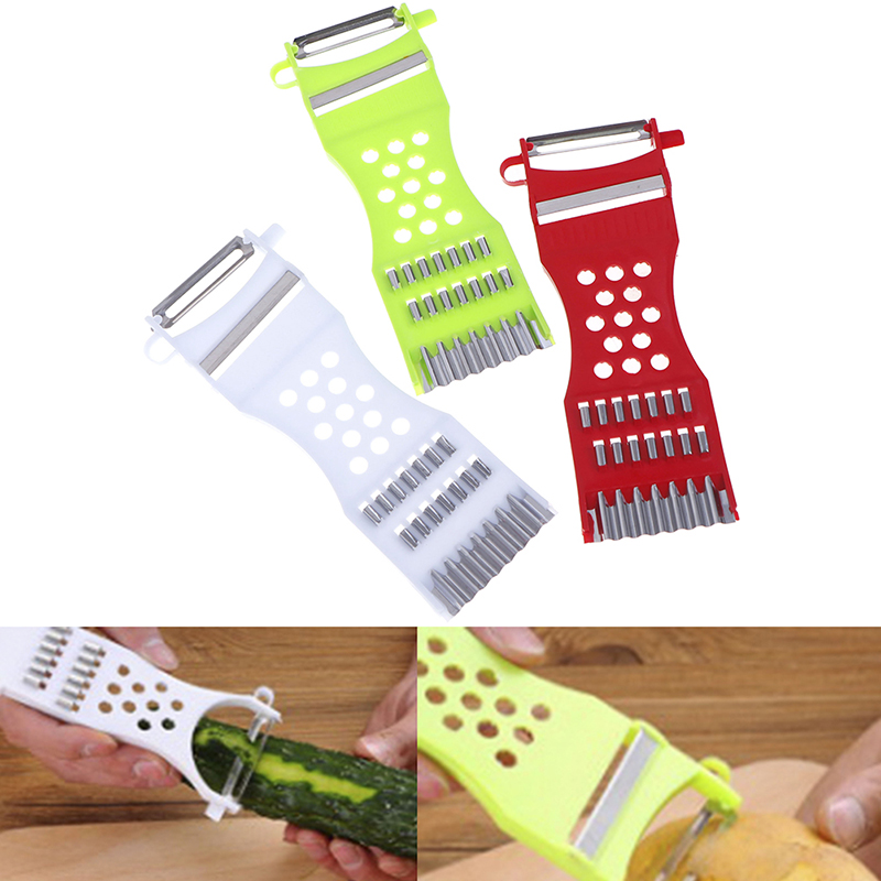 1Pc Multifunction Kitchen Gadg - Kitchen Tools Gadgets Vegetable Fruit Peeler Parer Julienne Cutter Multifunction ulasan dan harga