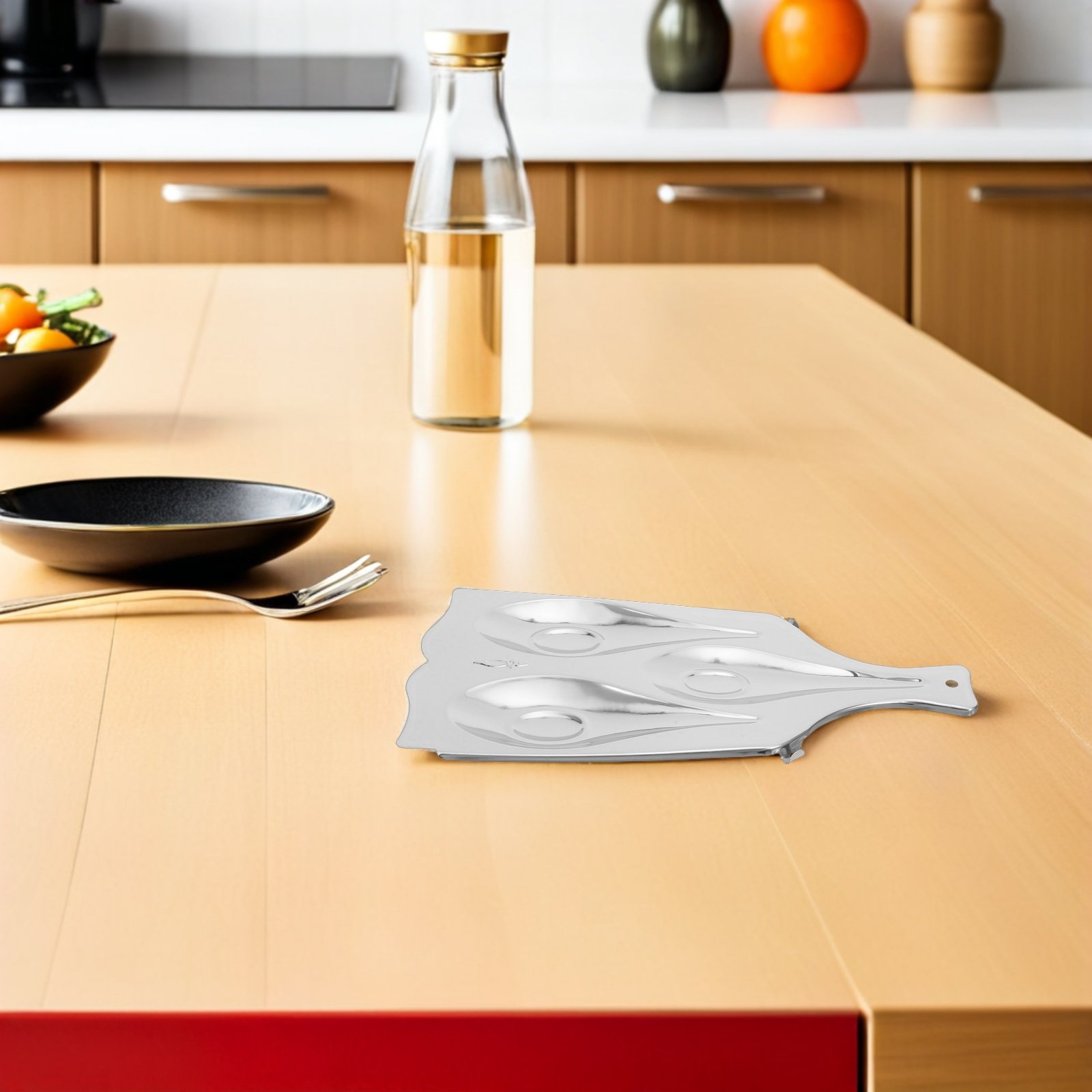 Stainless Steel Three-Compartm - Kitchen Utensil Holder ulasan dan harga