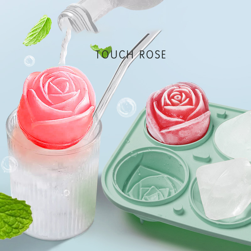 3D Rose Diamond Round Ice Cube - Kitchen Utensil Holder ulasan dan harga