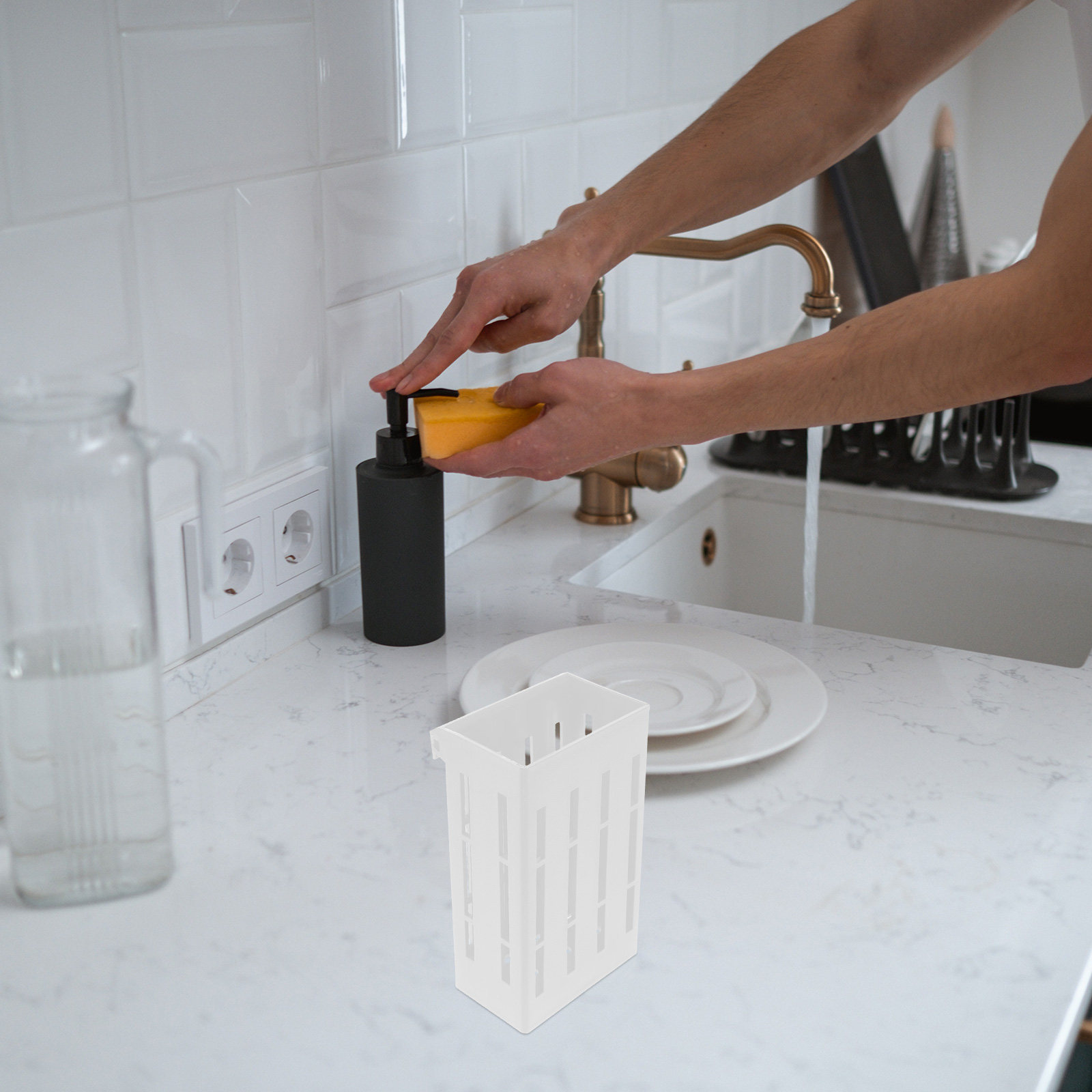 1Set Wall Mounted Chopsticks H - Kitchen Utensil Holder ulasan dan harga