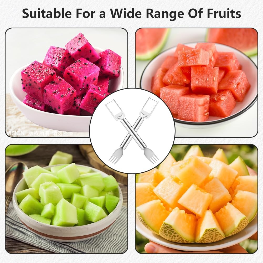 2-In-1 Stainless Steel Fruit C - Kitchen Gadgets Cutting Tools ulasan dan harga
