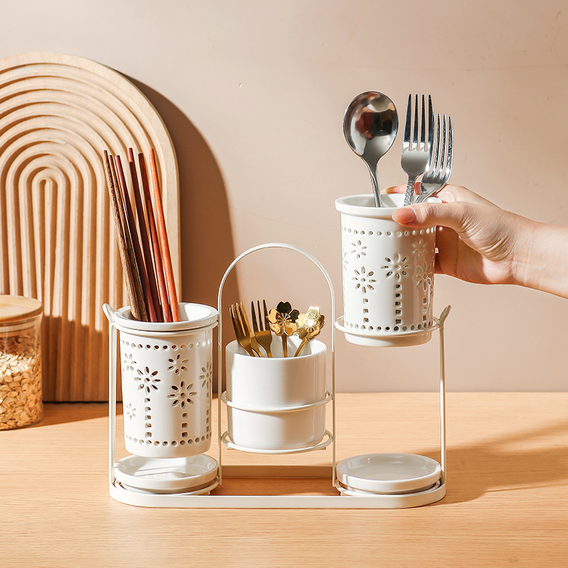 Creative Ceramic Kitchen Utens - Kitchen Utensil Holder ulasan dan harga