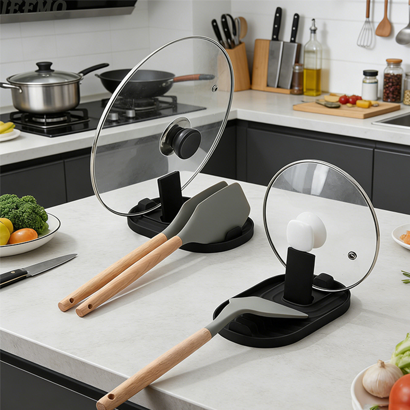 Foldable Pot Lid Holder Kitche - Kitchen Gadgets Rack Storage ulasan dan harga