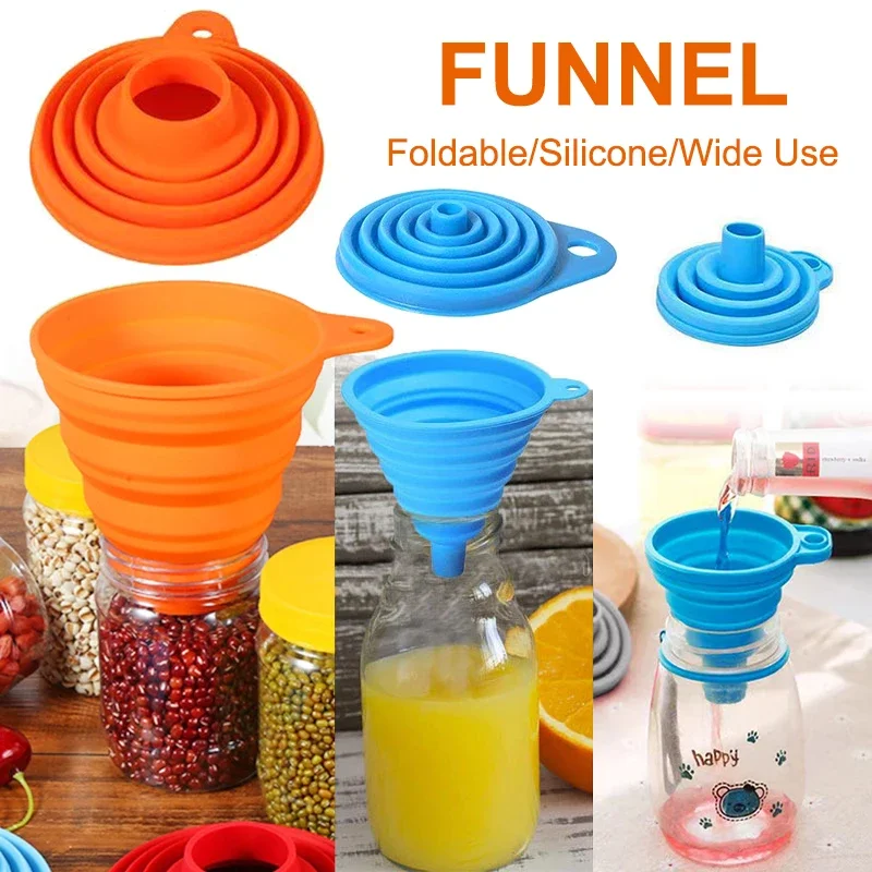 1/4PCS Silicone Collapsible Fu - Kitchen Gadgets Design ulasan dan harga