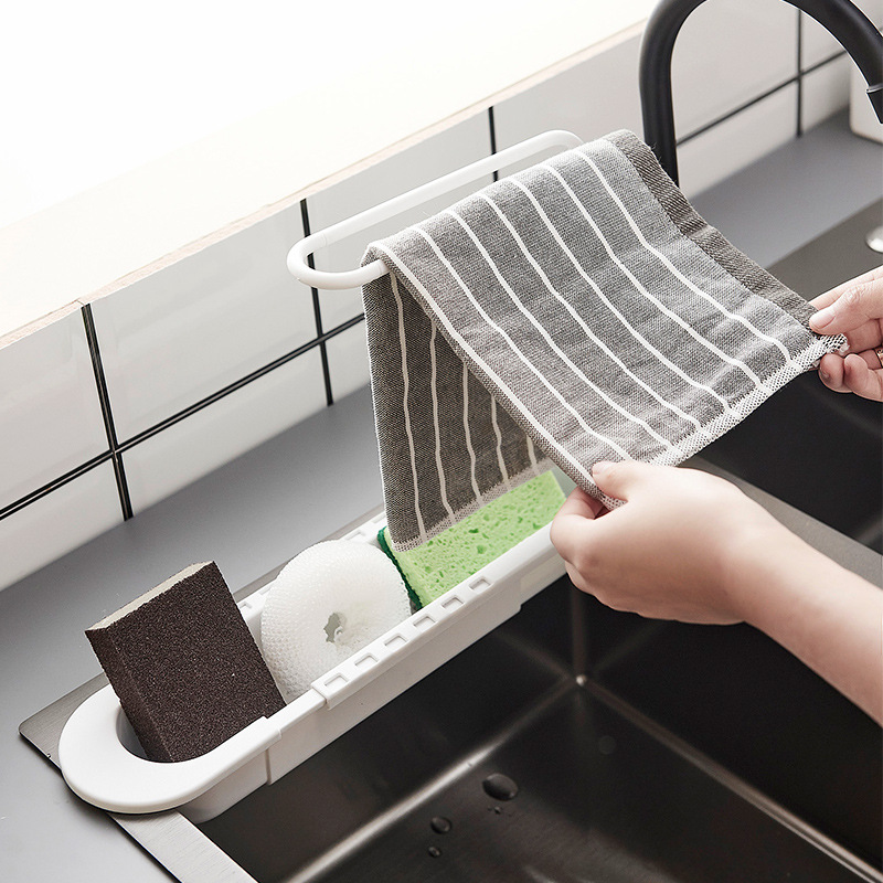 Telescopic Shelf Drain Water R - Kitchen Gadgets Rack Storage ulasan dan harga