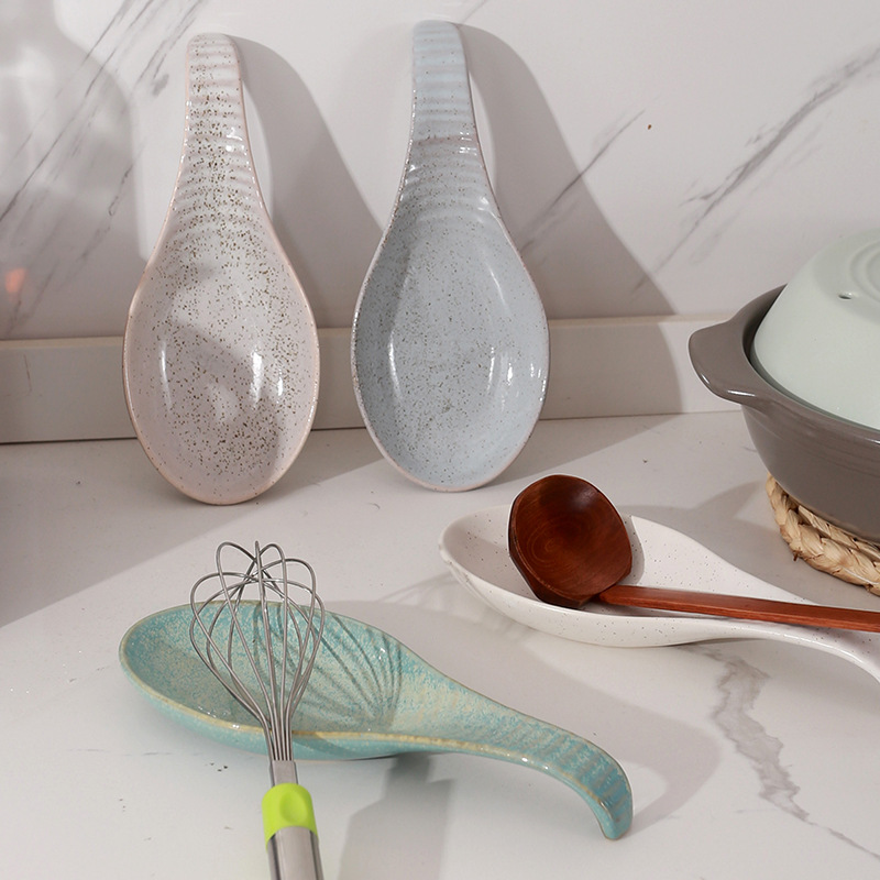 Ceramic Spoon Rest for Stove T - Kitchen Utensil Holder ulasan dan harga