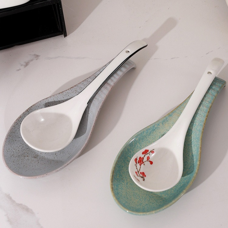 Ceramic Spoon Rest for Stove T - Kitchen Utensil Holder ulasan dan harga