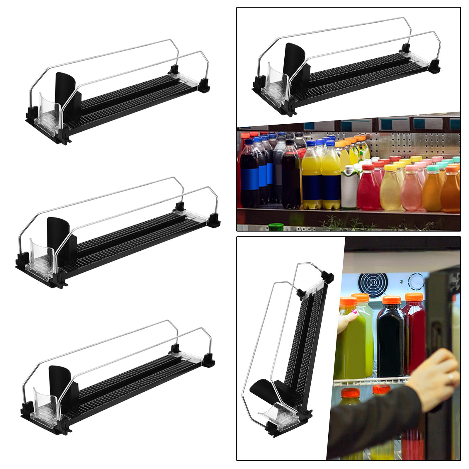 Drink Organizer Pusher Holder  - Kitchen Gadgets Rack Storage ulasan dan harga