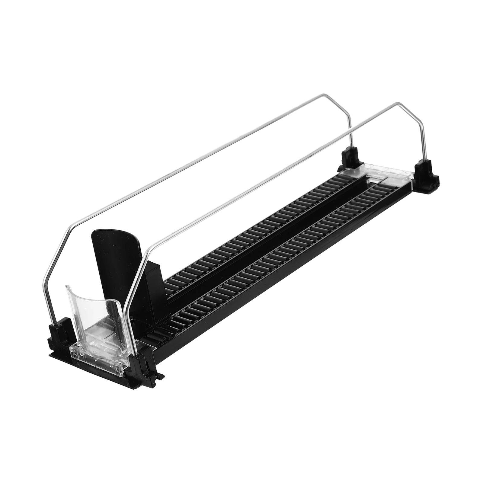 Drink Organizer Pusher Holder  - Kitchen Gadgets Rack Storage ulasan dan harga
