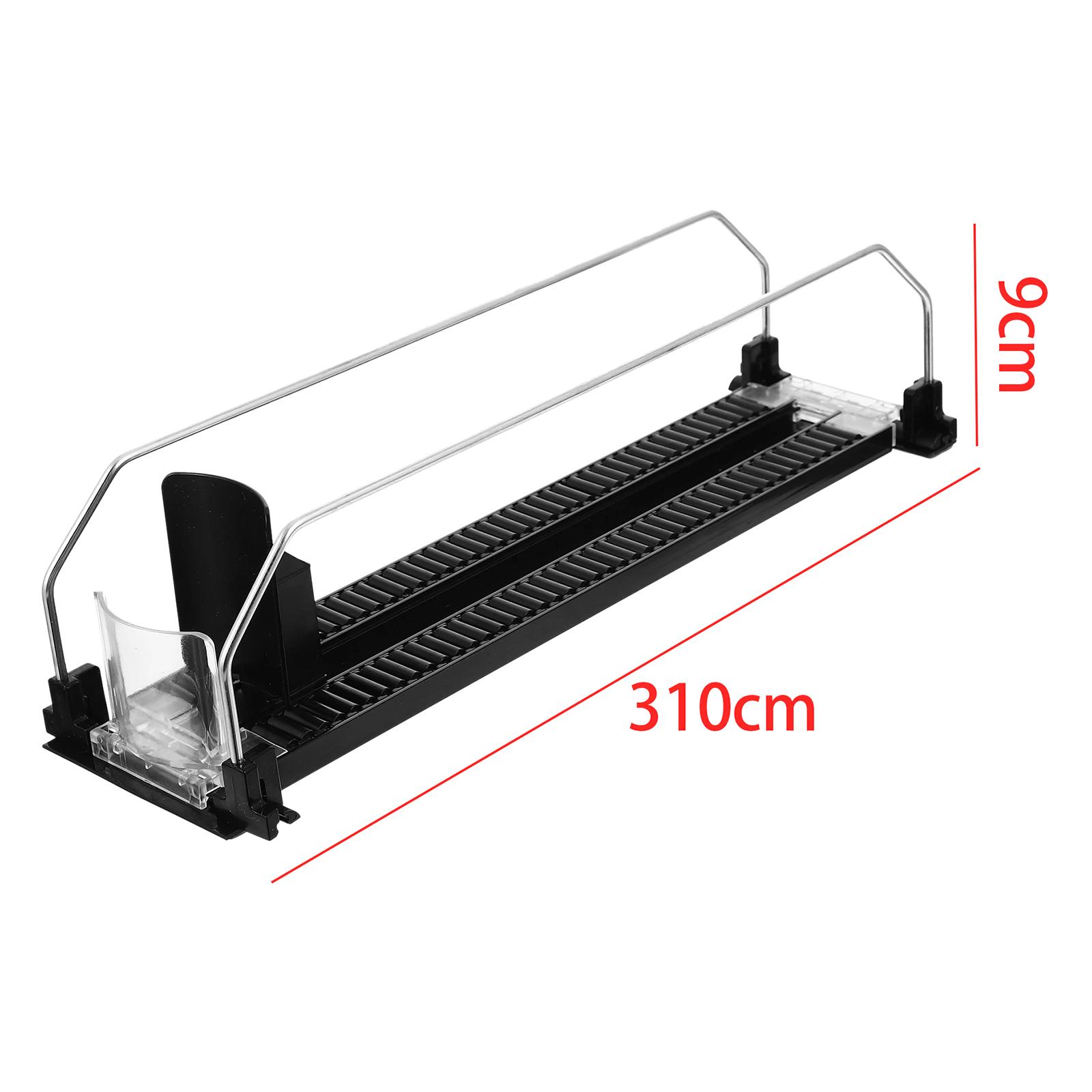 Drink Organizer Pusher Holder  - Kitchen Gadgets Rack Storage ulasan dan harga